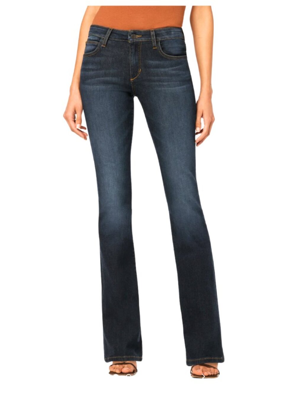 Joe's Jeans 31 Mid Rise Honey Boot Cut Rikki Dark Blue 31.5 Inseam Jeans